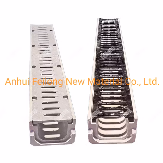 装飾的な長方形の SMC 床格子カバー付き道路排水路