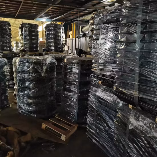 雨水入口格子 平格子タイプ 丸格子のサンプル加工